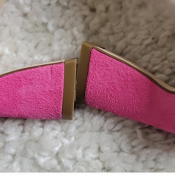 COLE HAAN ADELLE  PInk Suede Strappy Heels Size 9.5 - Picture 6 of 16